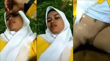 Bokep Indo Gadis Desa Jilbab Main Dihutan poster