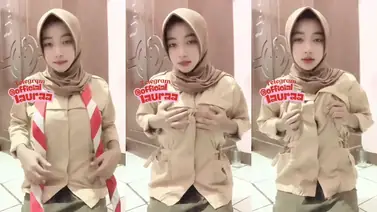 Ukhti Laura Hijab Pramuka Cantik Live Kasur poster